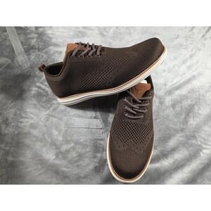 NEW Vance Co. Ezra Tru Comfort Foam Knit Wingtip Casual Dress Shoes US 7.5 Brown